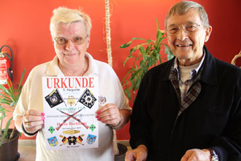 Frau Herta Backhaus strahlt über das ganze Gesicht, eine gute Platzierung!